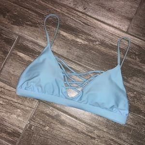 Light blue bikini top